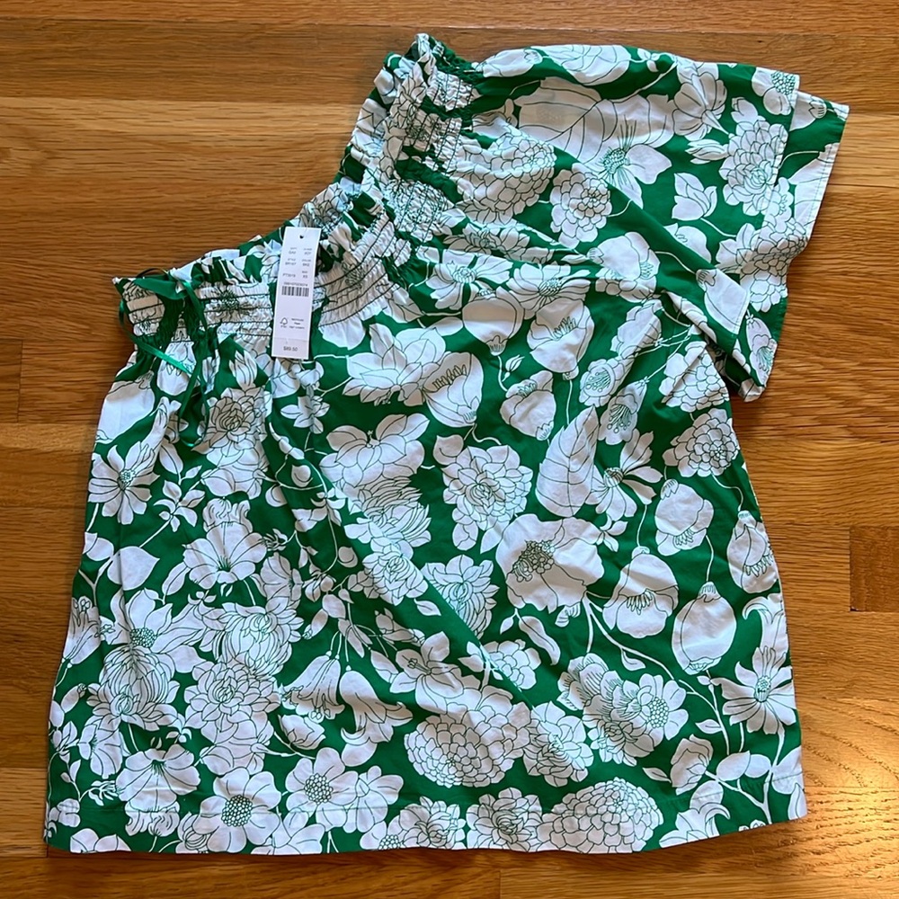 J.Crew one shoulder floral top. XS